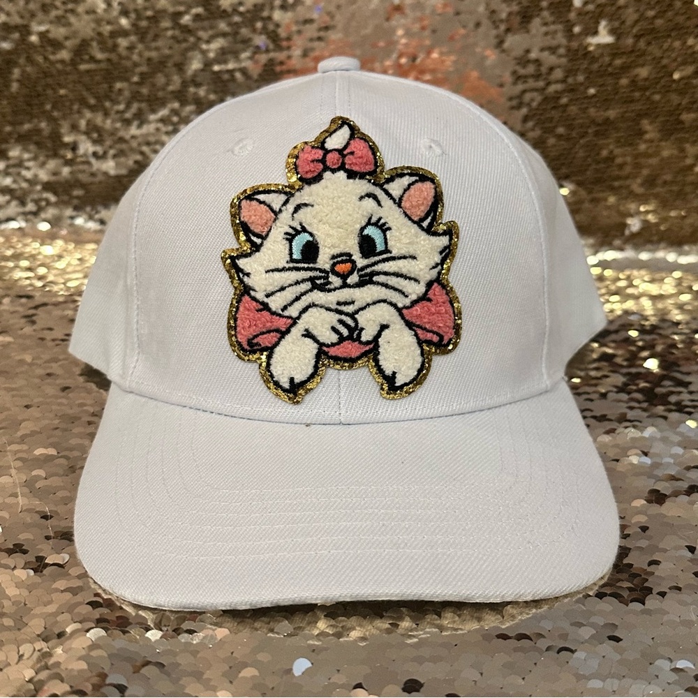 Disney Aristocats Marie White w/Pink Bow Ball Cap